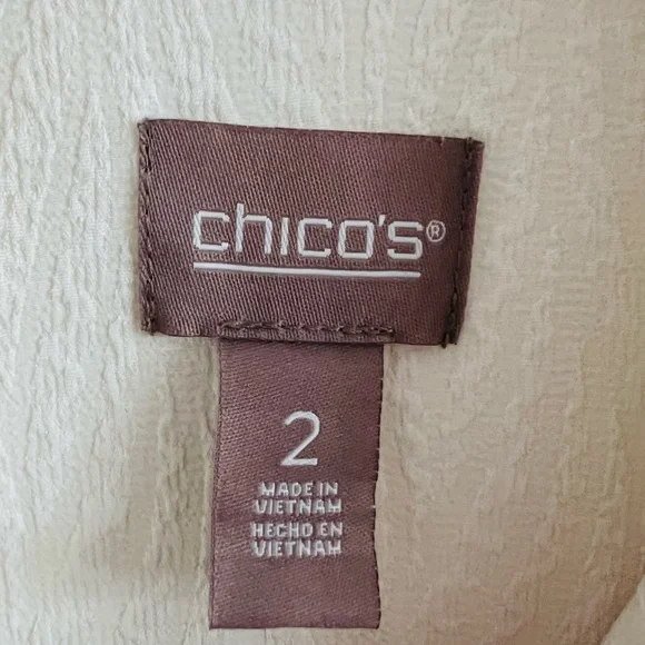 Chico's Cream Button Down Shirt - Picture 6 of 7